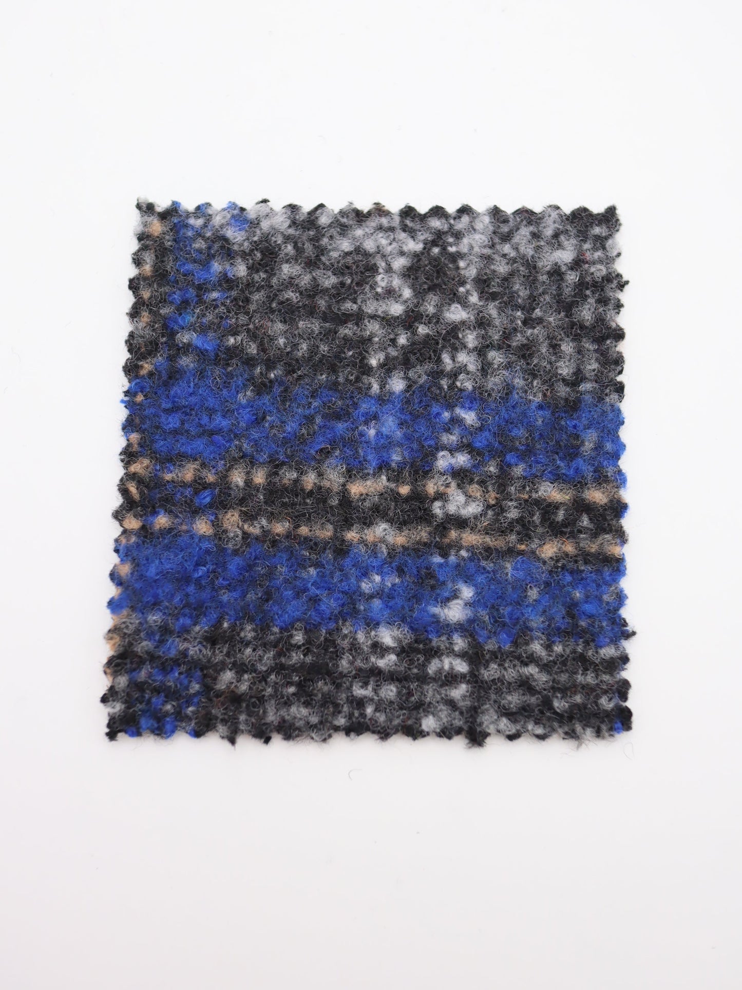 【25AW-099】ウール10％混プチループヤーン先染めチェックツィード　/0.5ｙあたり=～1095円