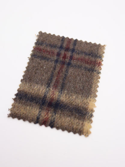 【25AW-097】ウール２０％混ほっこり起毛タータンチェック　/0.5ｙあたり=～1127円