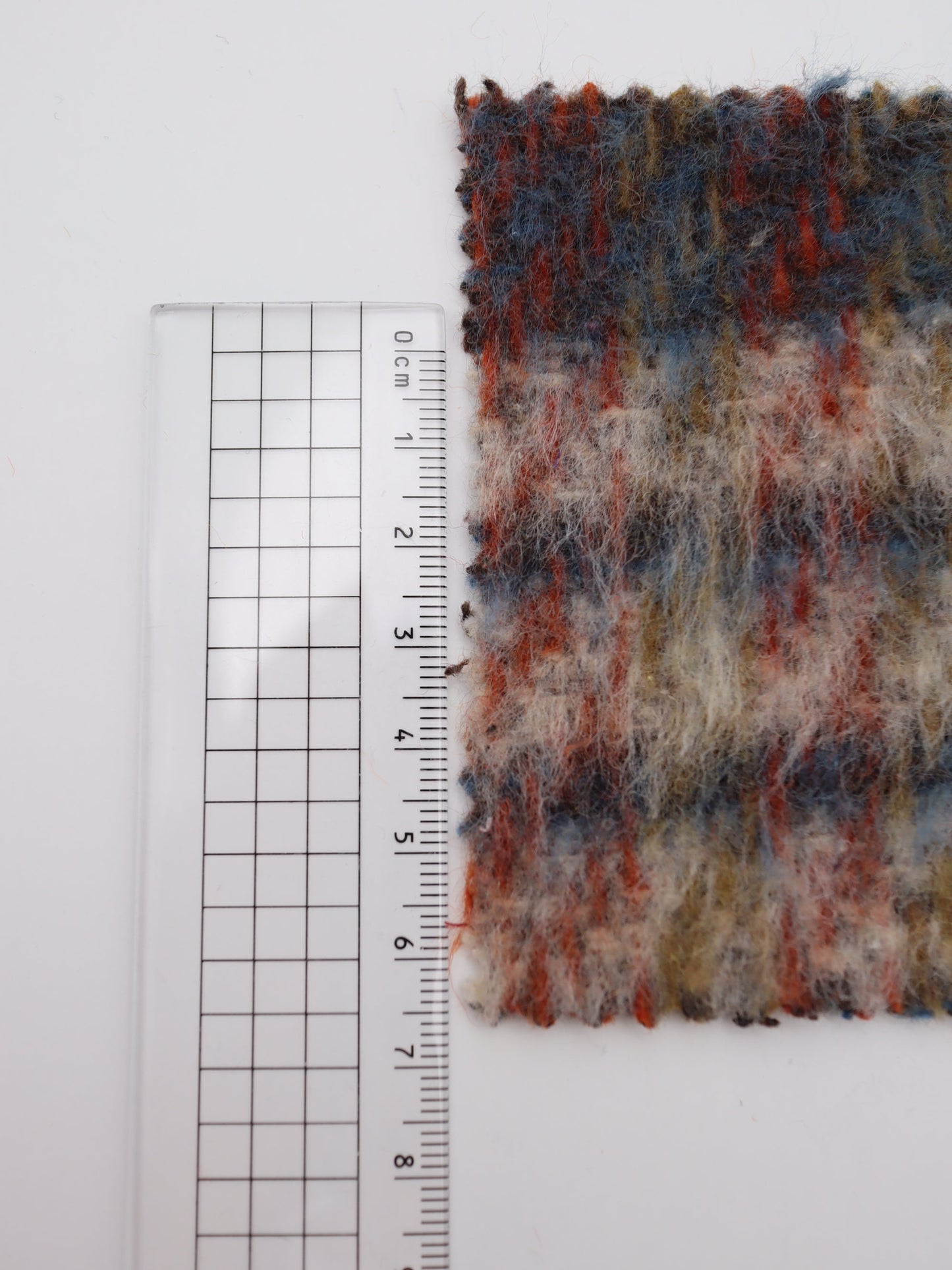 【25AW-098】ふわふわシャギー先染めチェックツイード　/0.5ｙあたり=～1025円