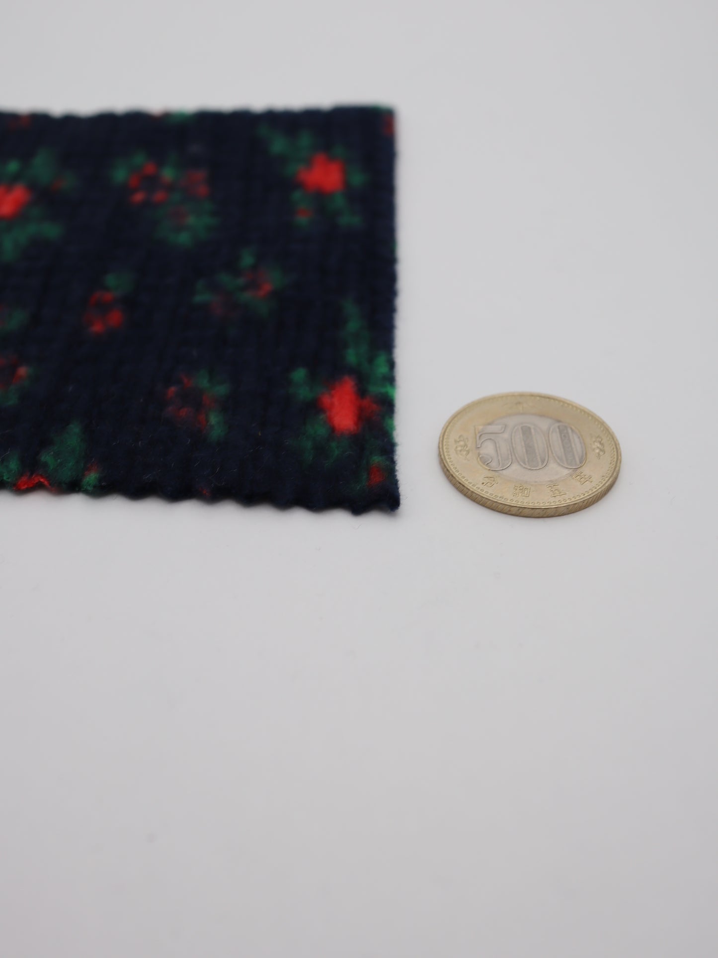 【25AW-171】花柄プリントランダムプリーツ加工起毛天竺ニット　/0.5ｙあたり=～1135円