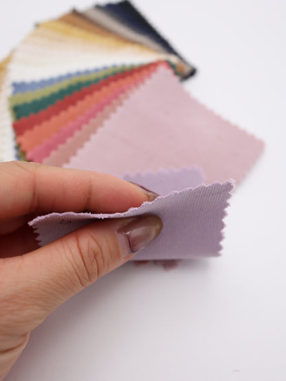 綿ストレッチ別珍 カラーバリエーション ボトム用生地 パンツ スカート 布通販　厚さ　接写