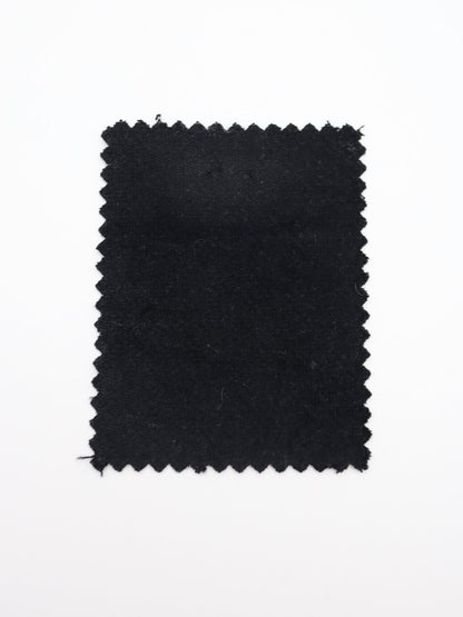 綿別珍 生地質感 ストレッチ素材 ボトム用布地 パンツ スカート制作　ブラック