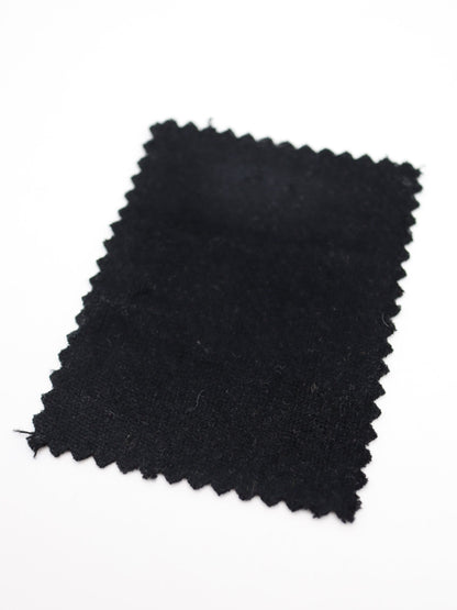 綿別珍 生地質感 ストレッチ素材 ボトム用布地 パンツ スカート制作　ブラック