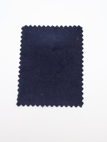 綿別珍 生地質感 ストレッチ素材 ボトム用布地 パンツ スカート制作　ネイビー