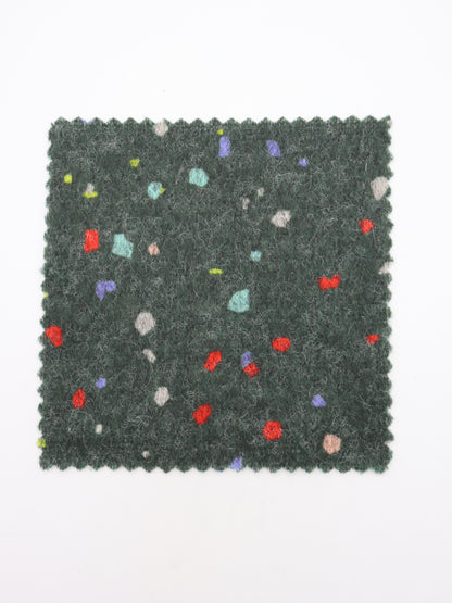 カラフルペイント風プリント起毛杢ニット｜【生地幅】約142センチ 【混率】ポリエステル80%レーヨン15%ポリウレタン5%｜ドッグウエア・KIDSウエア・トップス・雑貨向き｜26AW-114