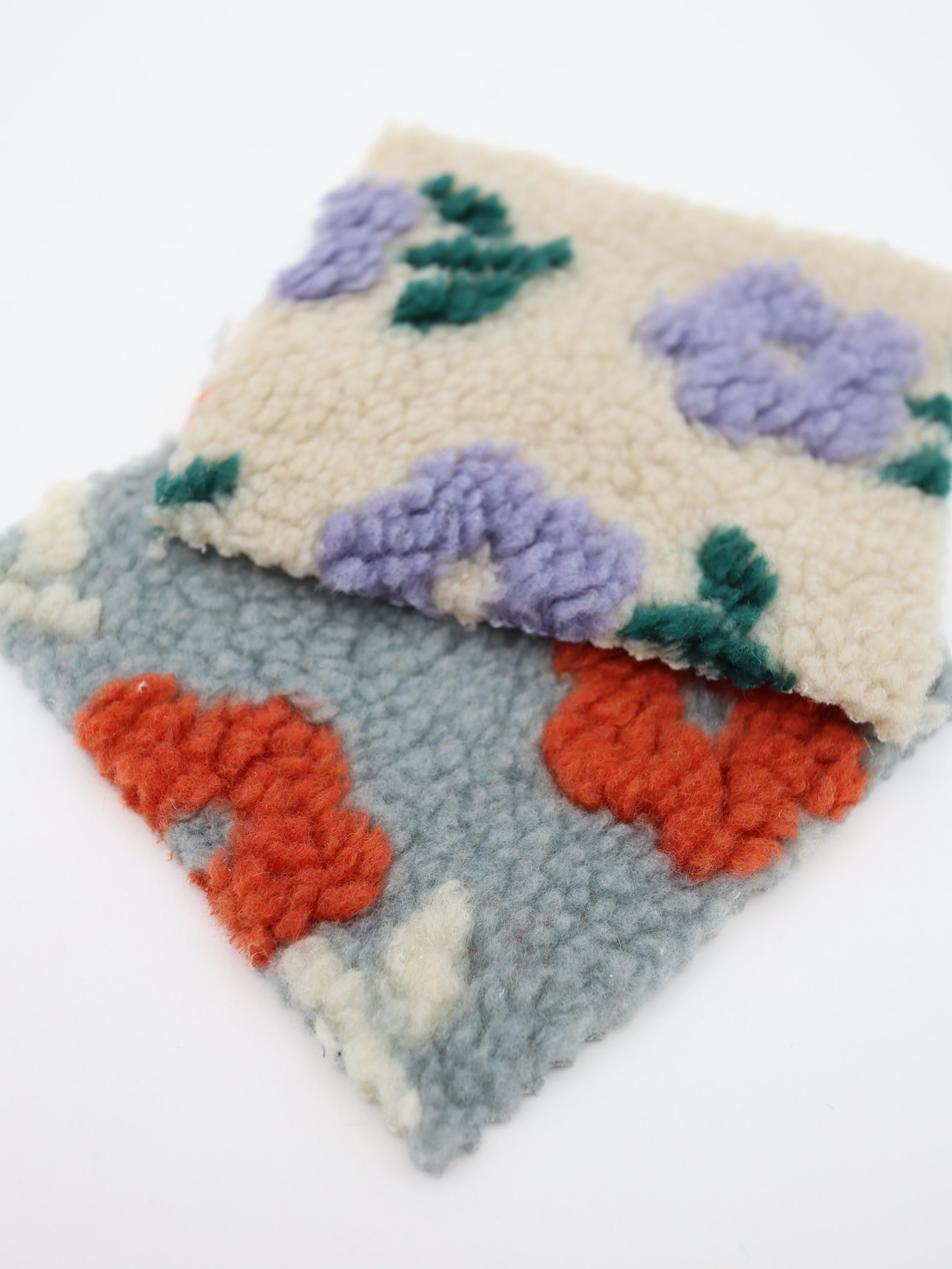 レトロリーフフラワーボア生地 プロ作家向け 犬服工場 業務用ハンドメイド布地 韓国生地