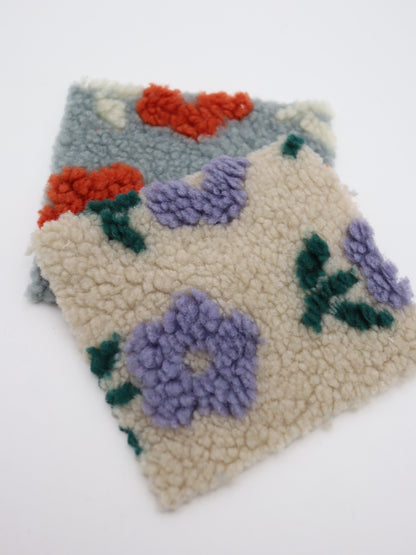 レトロリーフフラワーボア生地 プロ作家向け 犬服工場 業務用ハンドメイド布地 韓国生地