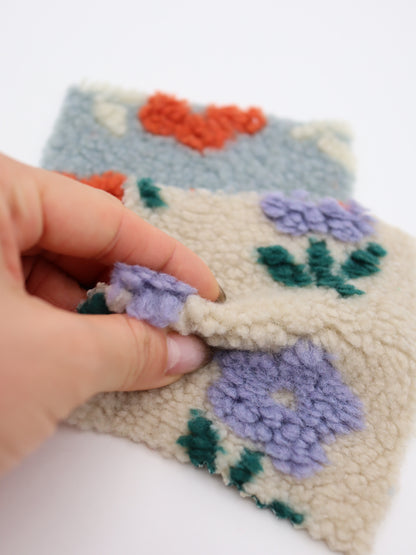 レトロリーフフラワーボア生地 プロ作家向け 犬服工場 業務用ハンドメイド布地 韓国生地