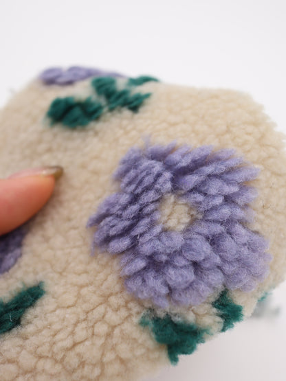 レトロリーフフラワーボア 生地質感 毛足詳細 プロ作家向けハンドメイド布地