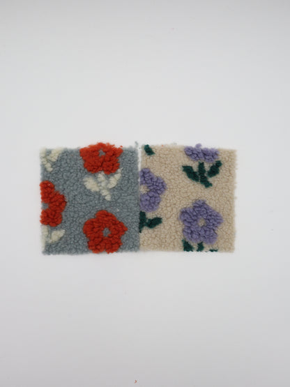 レトロリーフフラワーボア 生地質感 毛足詳細 プロ作家向けハンドメイド布地