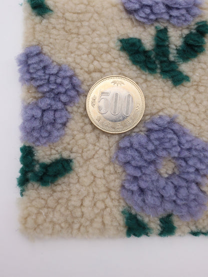 【25AW-169】レトロリーフフラワーボア　/0.5ｙあたり = ～1175円