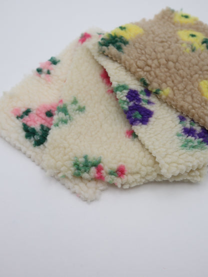 スプリングプチフラワーボア生地 ハンドメイド 犬服 子供服 ミシン教室に最適な布地