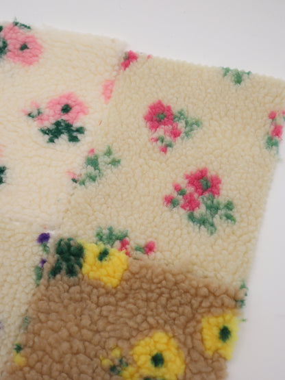 スプリングプチフラワーボア カラーバリエーション ハンドメイド用ボア生地