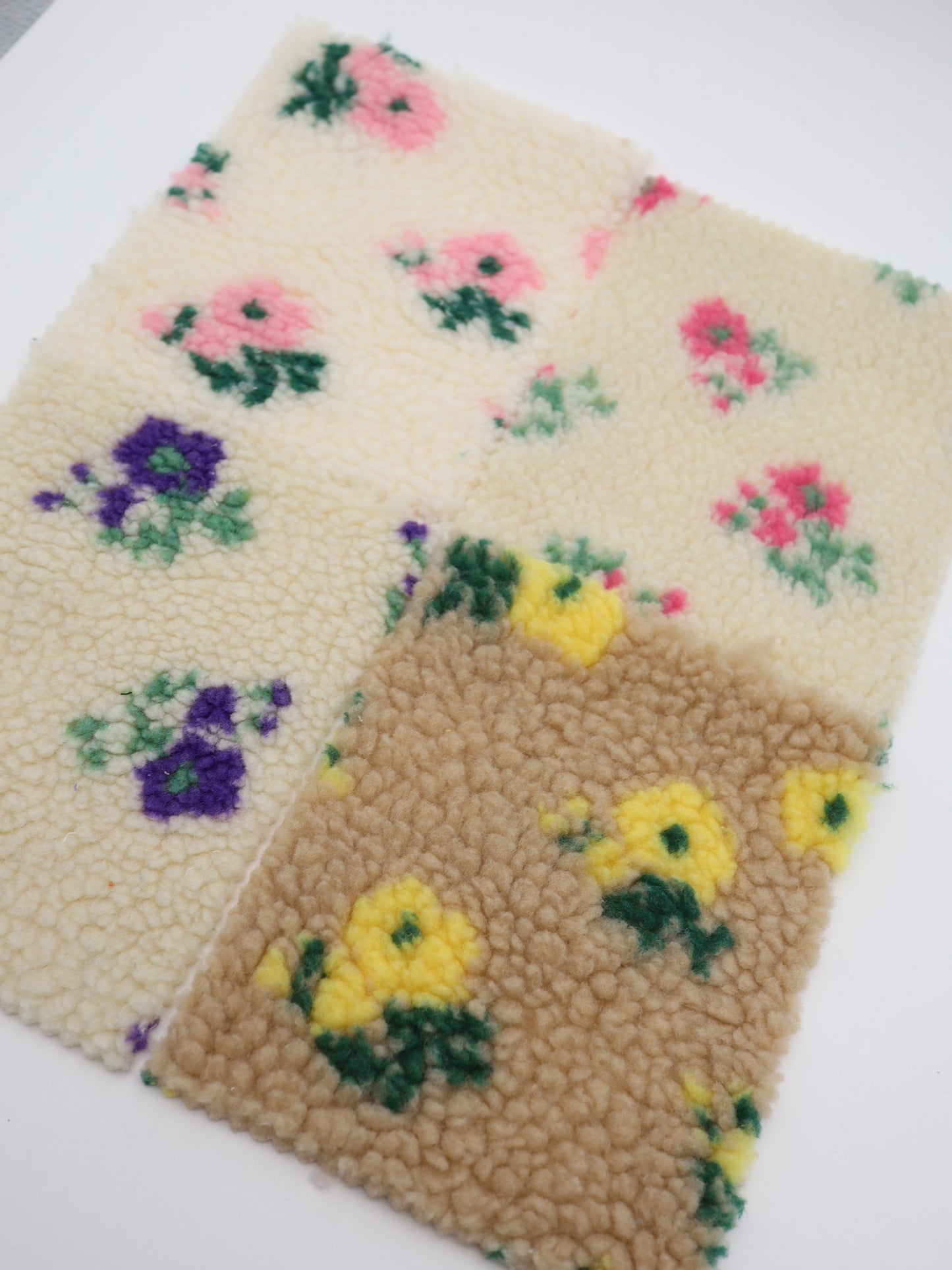 スプリングプチフラワーボア カラーバリエーション ハンドメイド用ボア生地