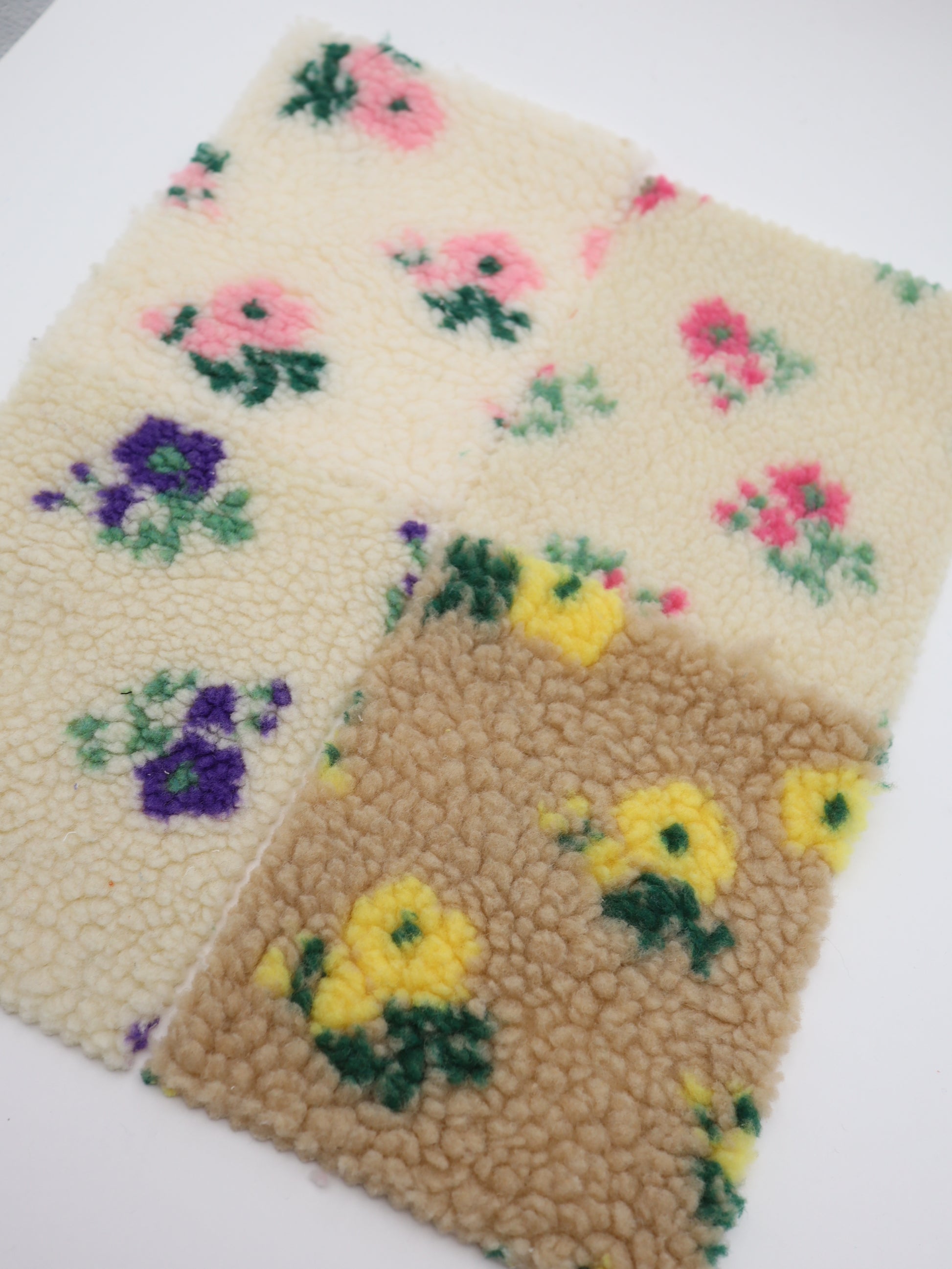 スプリングプチフラワーボア カラーバリエーション ハンドメイド用ボア生地