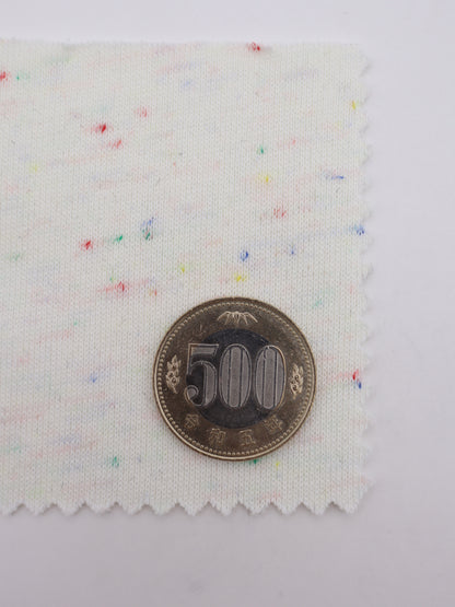 カラフルつぶつぶ入り２重織りニット｜【生地幅】約182ンチ 【混率】綿50％ポリエステル50％｜ドッグウエア・KIDSウエア・トップス・雑貨向き｜26AW-089