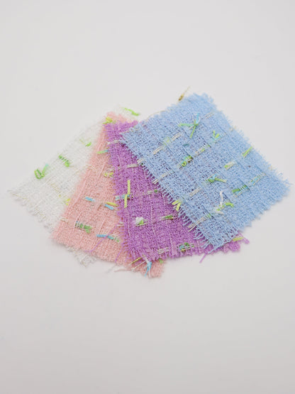 カラフルテープヤーンミックスツイード生地　スカートやワンピースやジャケットなど◎【26SS-073】