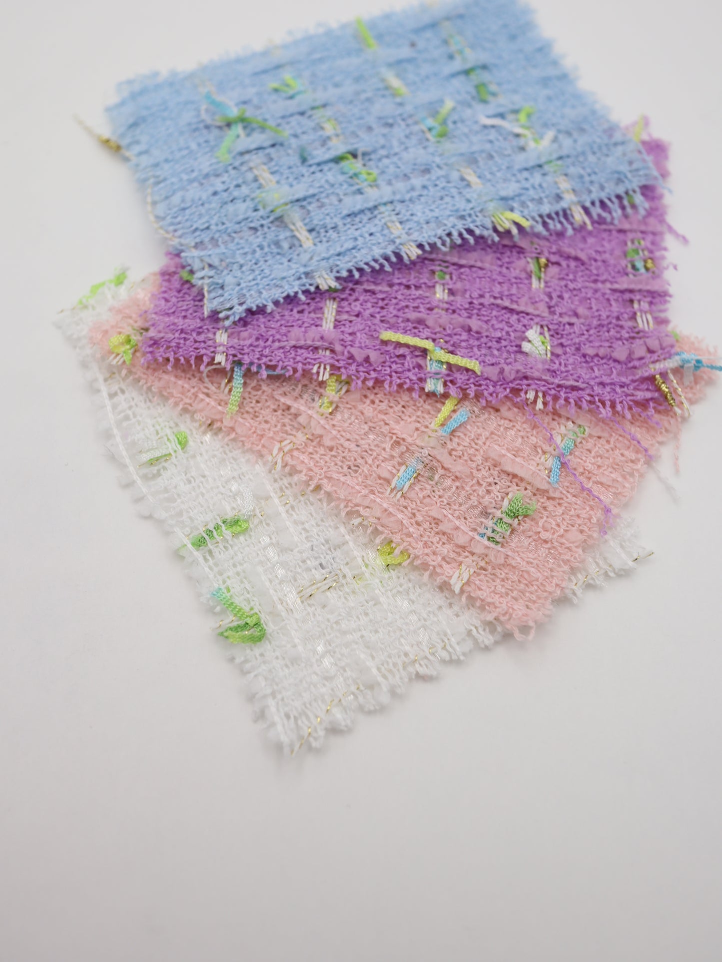 カラフルテープヤーンミックスツイード生地　スカートやワンピースやジャケットなど◎【26SS-073】