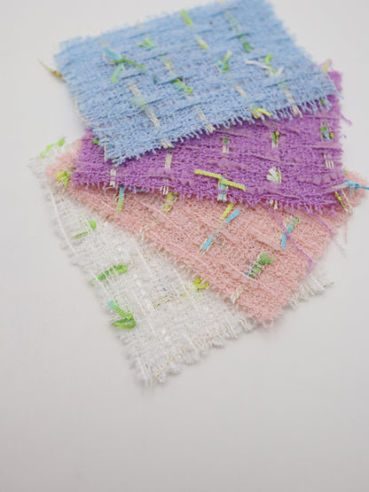 カラフルテープヤーンミックスツイード生地　スカートやワンピースやジャケットなど◎【26SS-073】