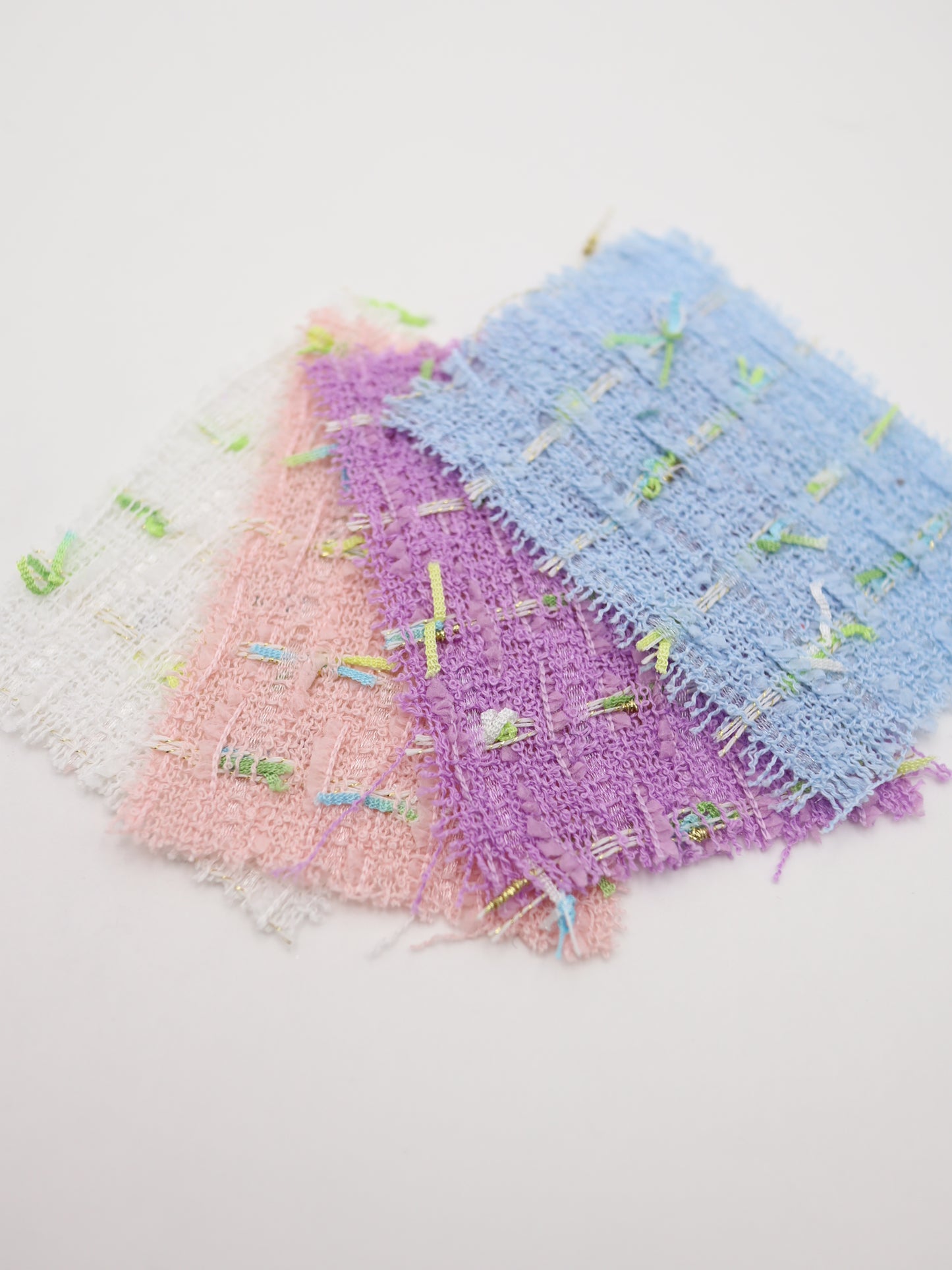 カラフルテープヤーンミックスツイード生地　スカートやワンピースやジャケットなど◎【26SS-073】