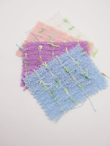 カラフルテープヤーンミックスツイード生地　スカートやワンピースやジャケットなど◎【26SS-073】