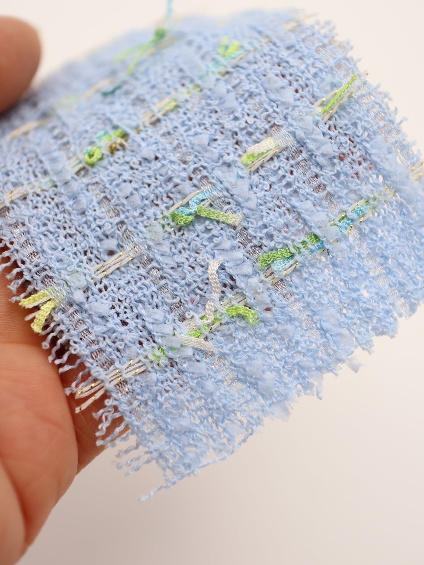 カラフルテープヤーンミックスツイード生地　スカートやワンピースやジャケットなど◎【26SS-073】