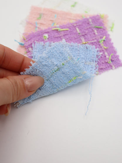 カラフルテープヤーンミックスツイード生地　スカートやワンピースやジャケットなど◎【26SS-073】