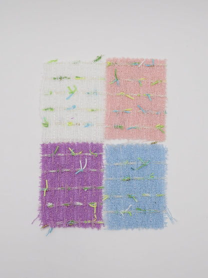 カラフルテープヤーンミックスツイード生地　スカートやワンピースやジャケットなど◎【26SS-073】