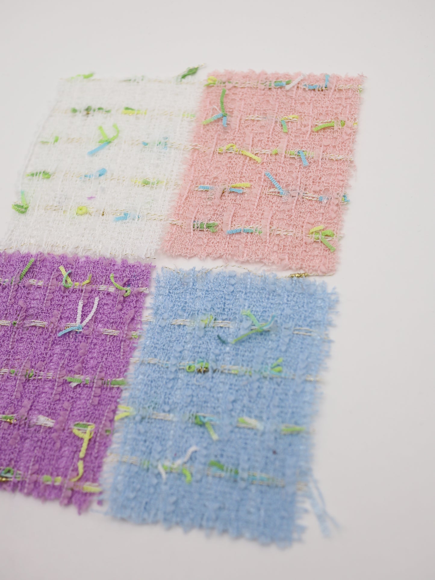 カラフルテープヤーンミックスツイード生地　スカートやワンピースやジャケットなど◎【26SS-073】