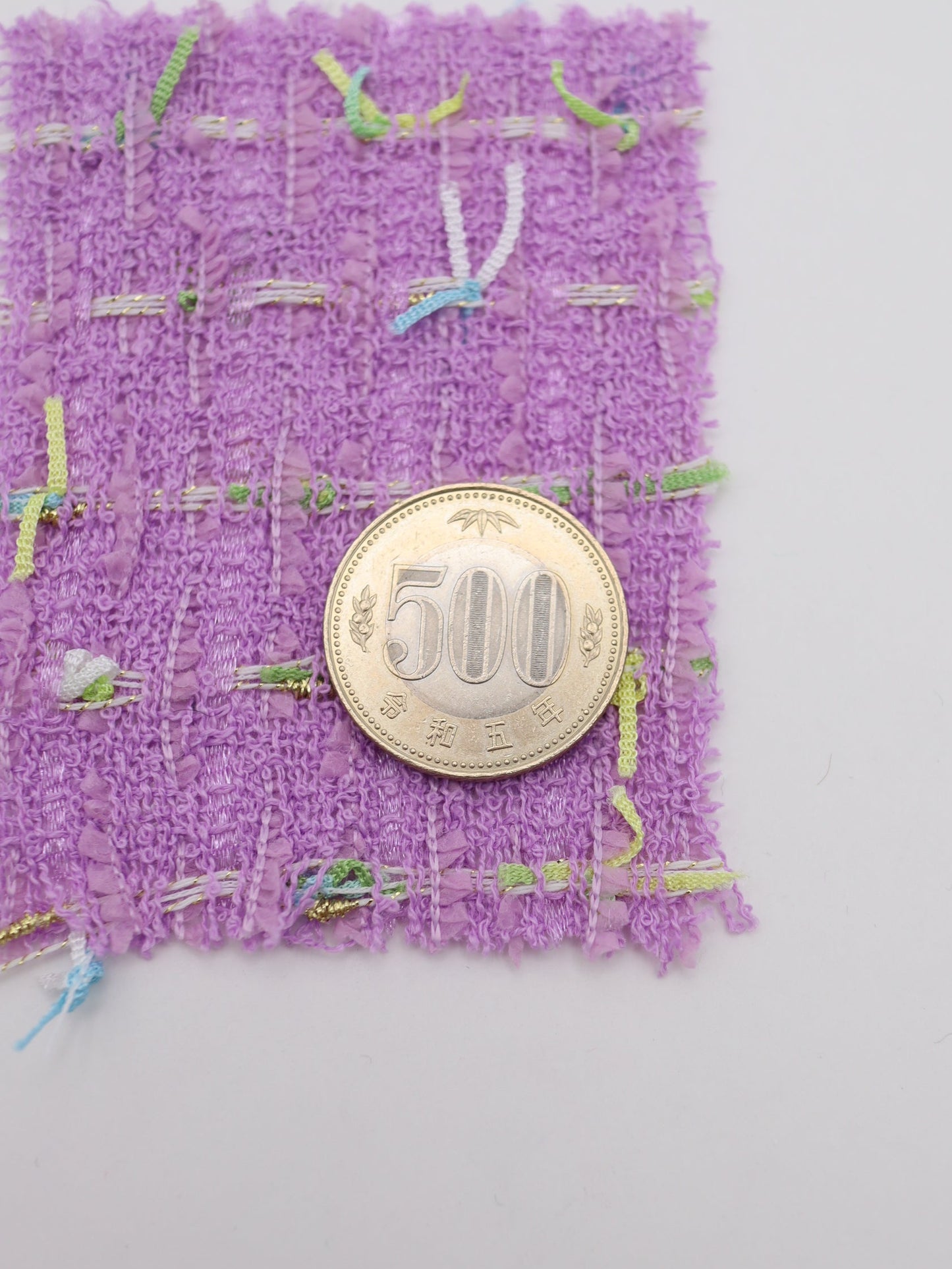 カラフルテープヤーンミックスツイード生地　スカートやワンピースやジャケットなど◎【26SS-073】