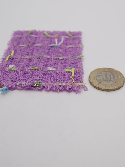 カラフルテープヤーンミックスツイード生地　スカートやワンピースやジャケットなど◎【26SS-073】