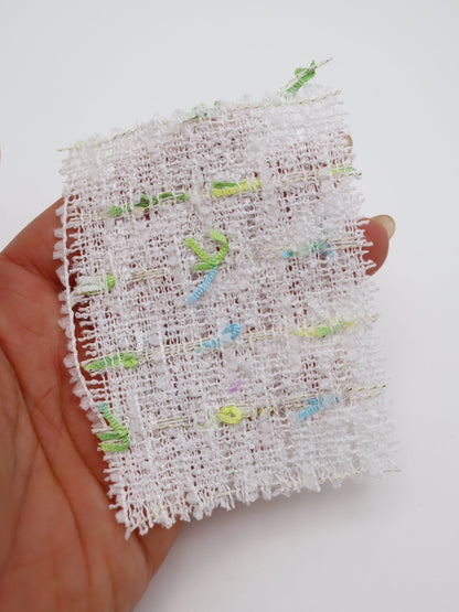 カラフルテープヤーンミックスツイード生地　スカートやワンピースやジャケットなど◎【26SS-073】