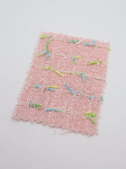 カラフルテープヤーンミックスツイード生地　スカートやワンピースやジャケットなど◎【26SS-073】