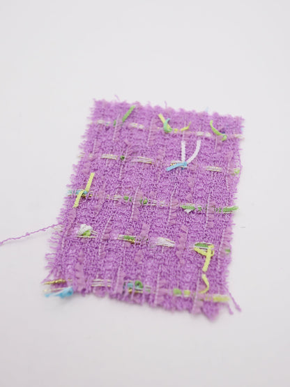 カラフルテープヤーンミックスツイード生地　スカートやワンピースやジャケットなど◎【26SS-073】