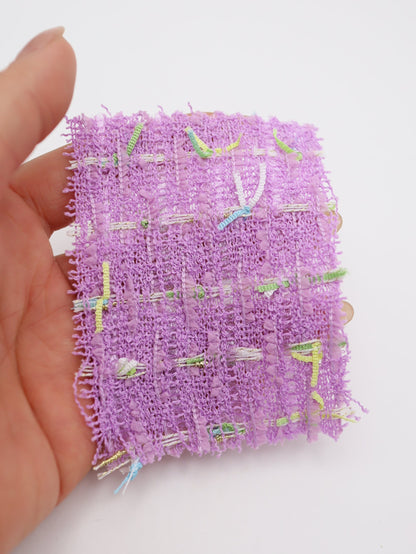 カラフルテープヤーンミックスツイード生地　スカートやワンピースやジャケットなど◎【26SS-073】