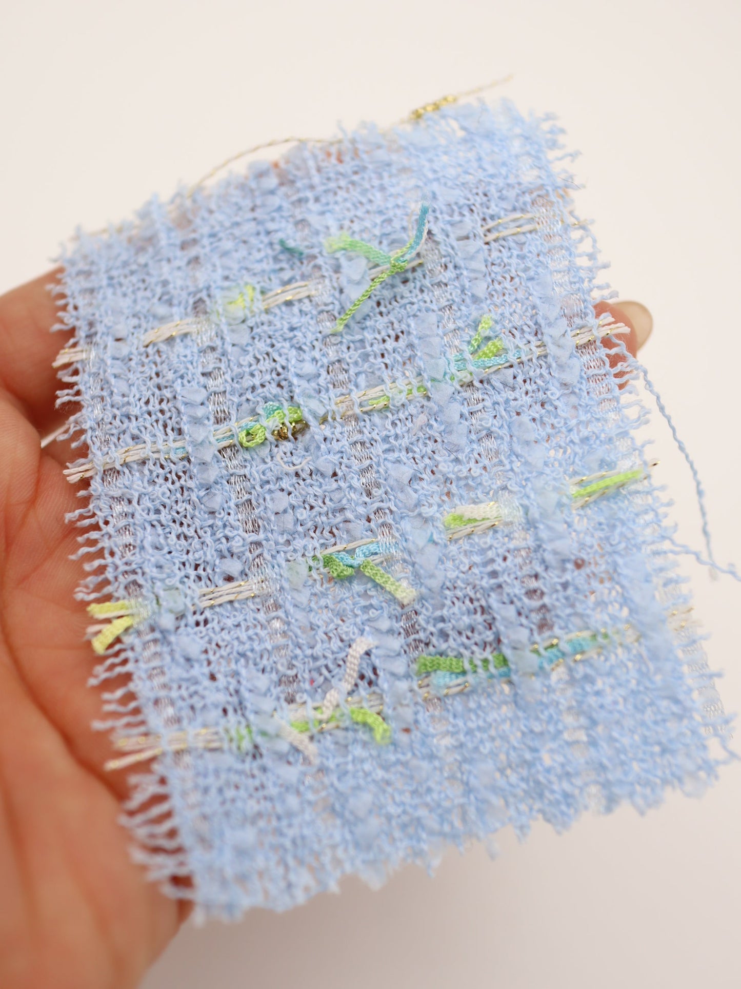 カラフルテープヤーンミックスツイード生地　スカートやワンピースやジャケットなど◎【26SS-073】