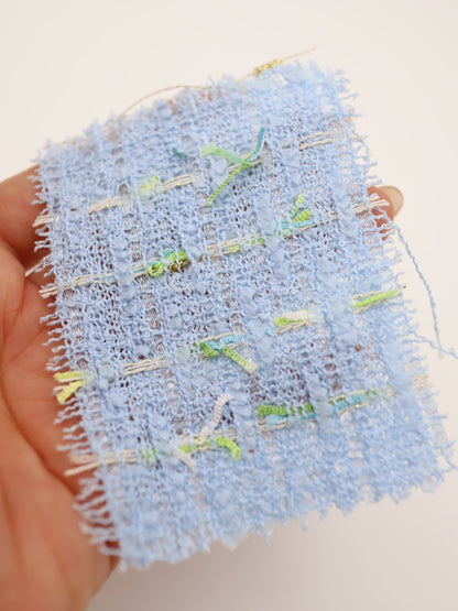 カラフルテープヤーンミックスツイード生地　スカートやワンピースやジャケットなど◎【26SS-073】