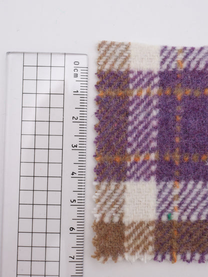 ウール混ビッグチェックツイード｜【生地幅】約142センチ 【混率】ポリエステル90％ウール10％｜ドッグウエア・KIDS・ジャケット・ワンピース・雑貨向き｜26AW-164