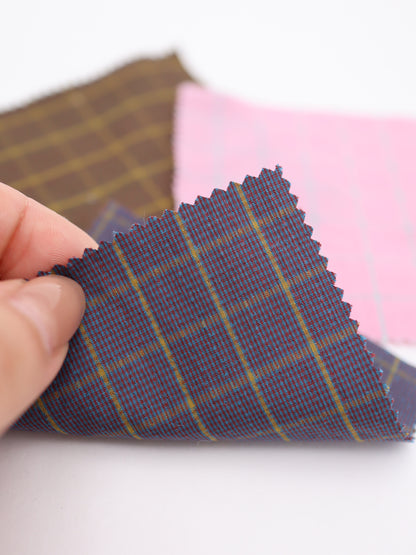 メモリータフタウインドウペンチェック｜【生地幅】約147センチ 【混率】ポリエステル100％｜ドッグウエア・KIDS・軽アウター・スカート・雑貨向き｜26AW-135-3
