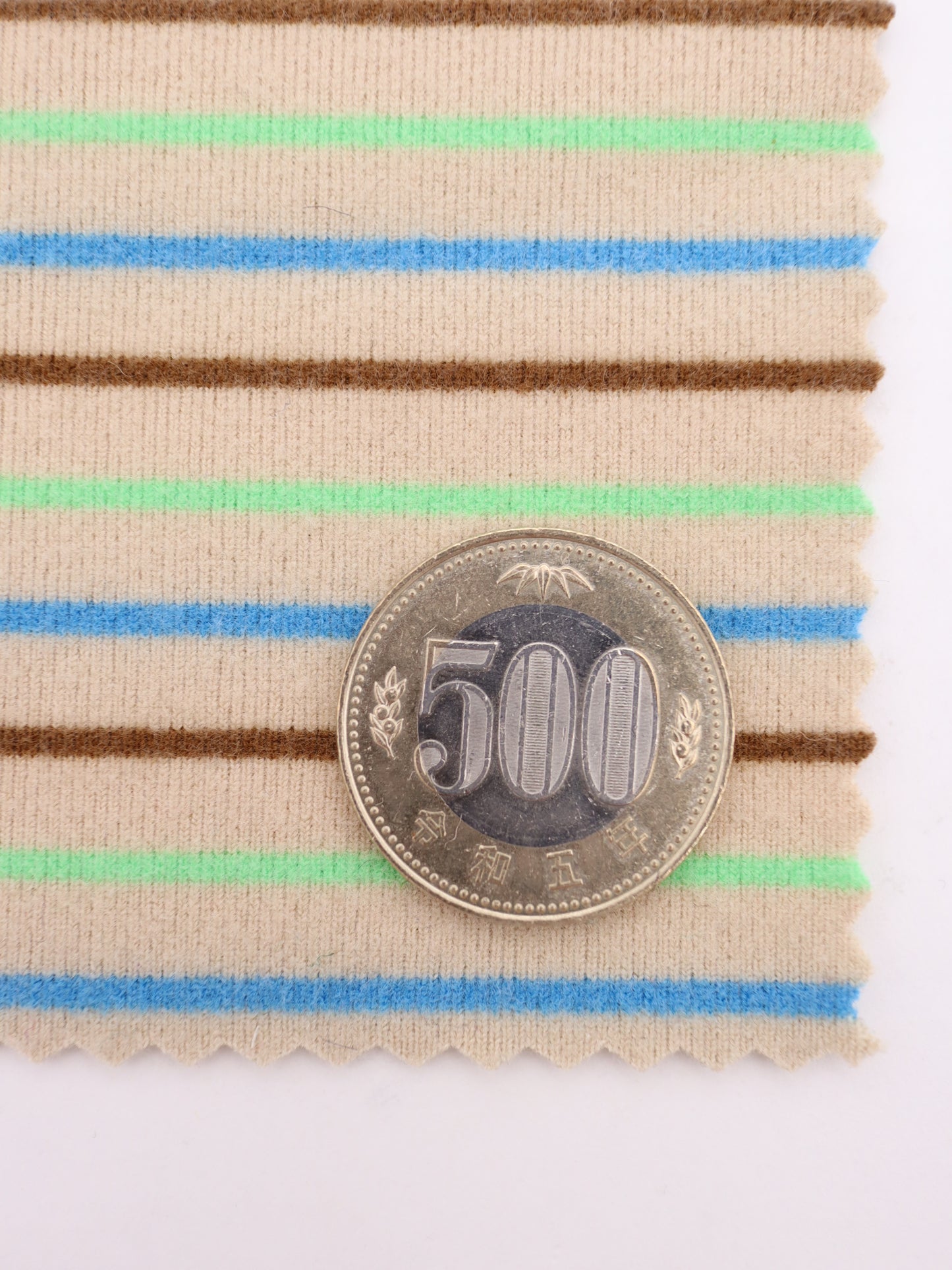 高ストレッチ！両面起毛レトロボーダーフライスニット｜【生地幅】約157センチ 【混率】ポリエステル90％ポリウレタン10％｜ドッグウエア・KIDSウエア・トップス・雑貨向き｜26AW-179
