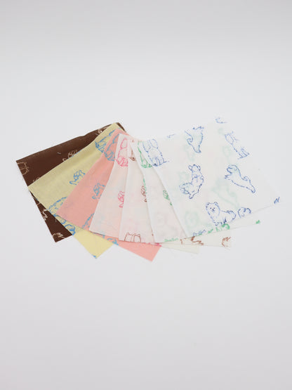 【25AW-047】ころころわんこプリント綿ローン　/0.5ｙあたり＝～810円