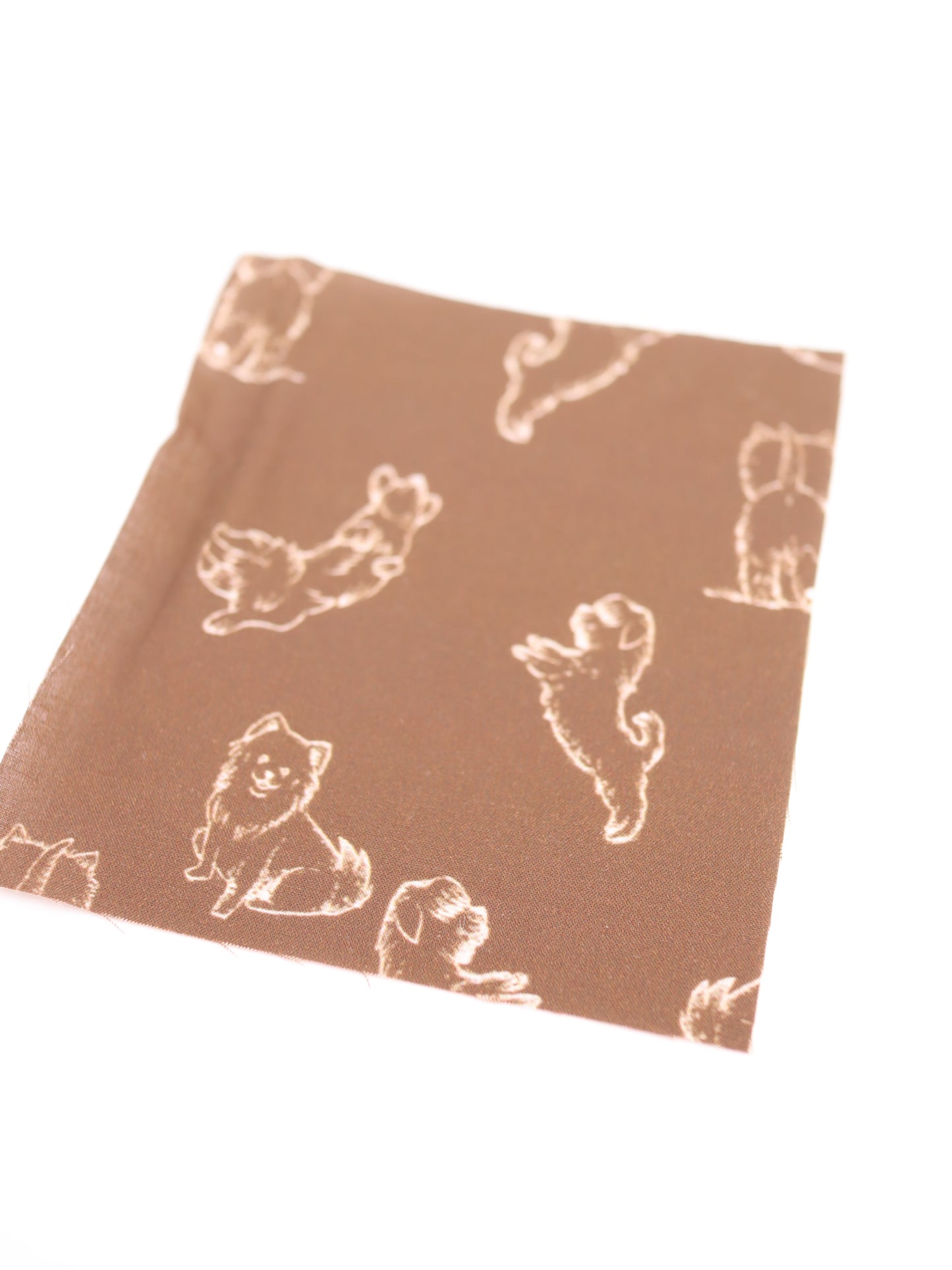 【25AW-047】ころころわんこプリント綿ローン　/0.5ｙあたり＝～810円