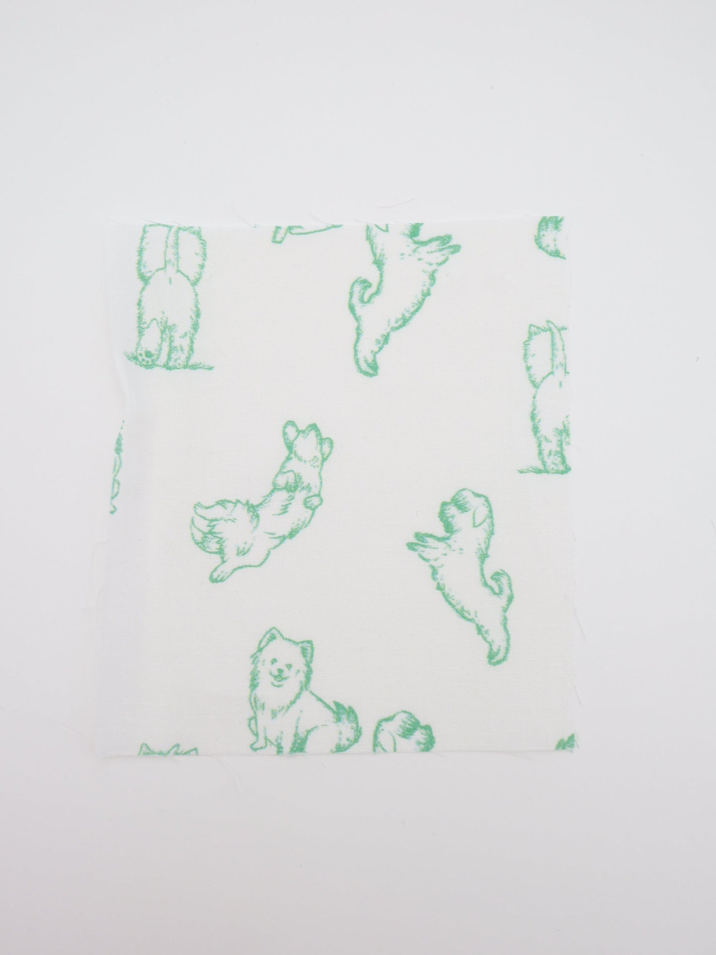 【25AW-047】ころころわんこプリント綿ローン　/0.5ｙあたり＝～810円