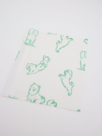 【25AW-047】ころころわんこプリント綿ローン　/0.5ｙあたり＝～810円