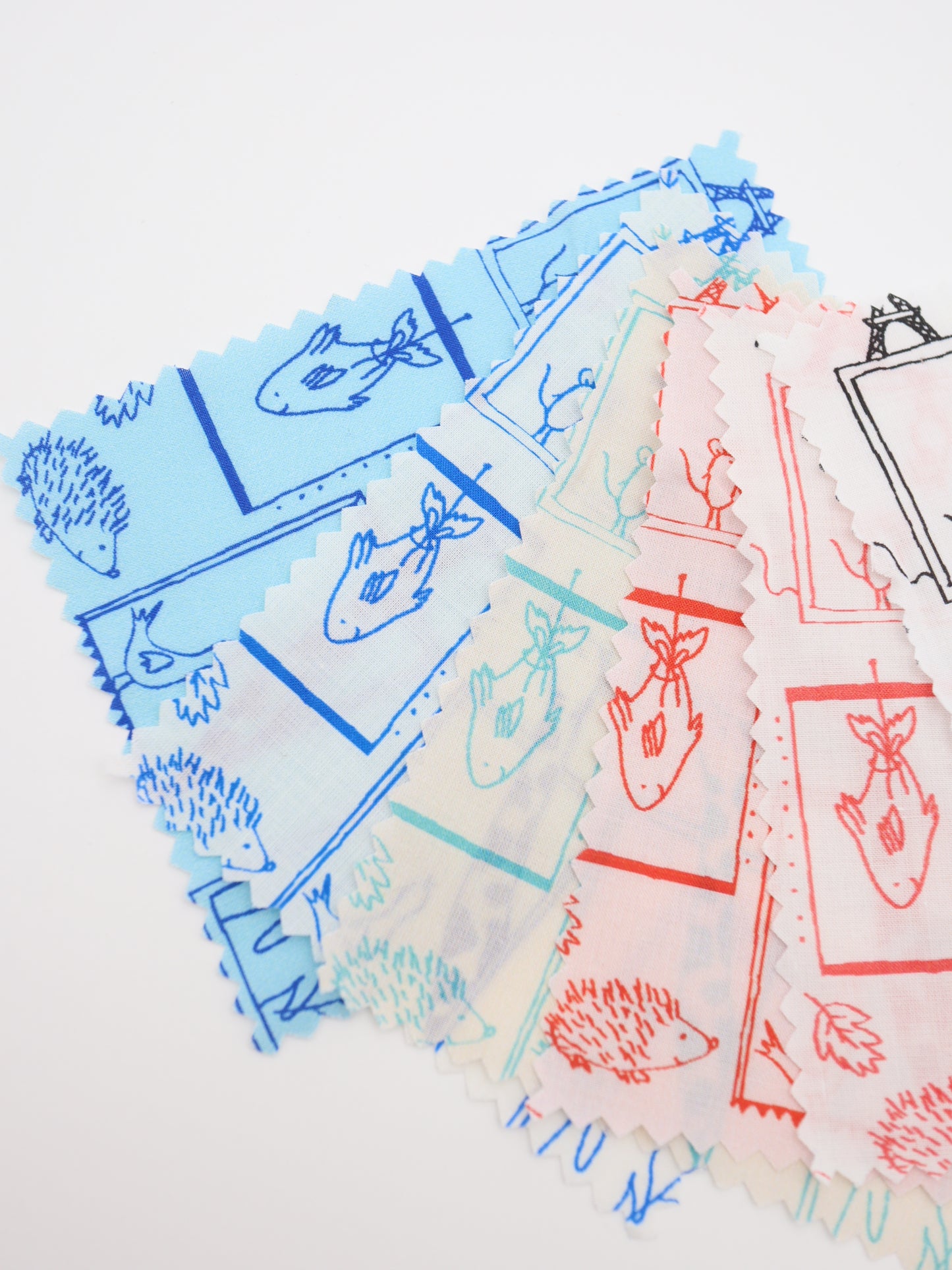 【25AW-049】窓からあにまるずプリント綿ローン　/0.5ｙあたり=～830円