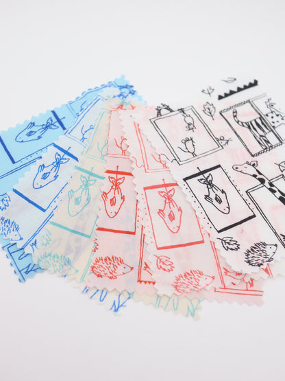 【25AW-049】窓からあにまるずプリント綿ローン　/0.5ｙあたり=～830円