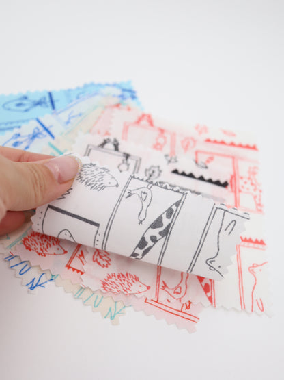 【25AW-049】窓からあにまるずプリント綿ローン　/0.5ｙあたり=～830円