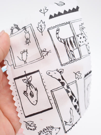 【25AW-049】窓からあにまるずプリント綿ローン　/0.5ｙあたり=～830円