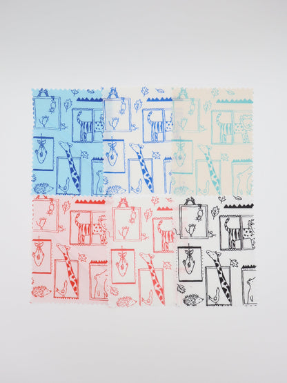 【25AW-049】窓からあにまるずプリント綿ローン　/0.5ｙあたり=～830円