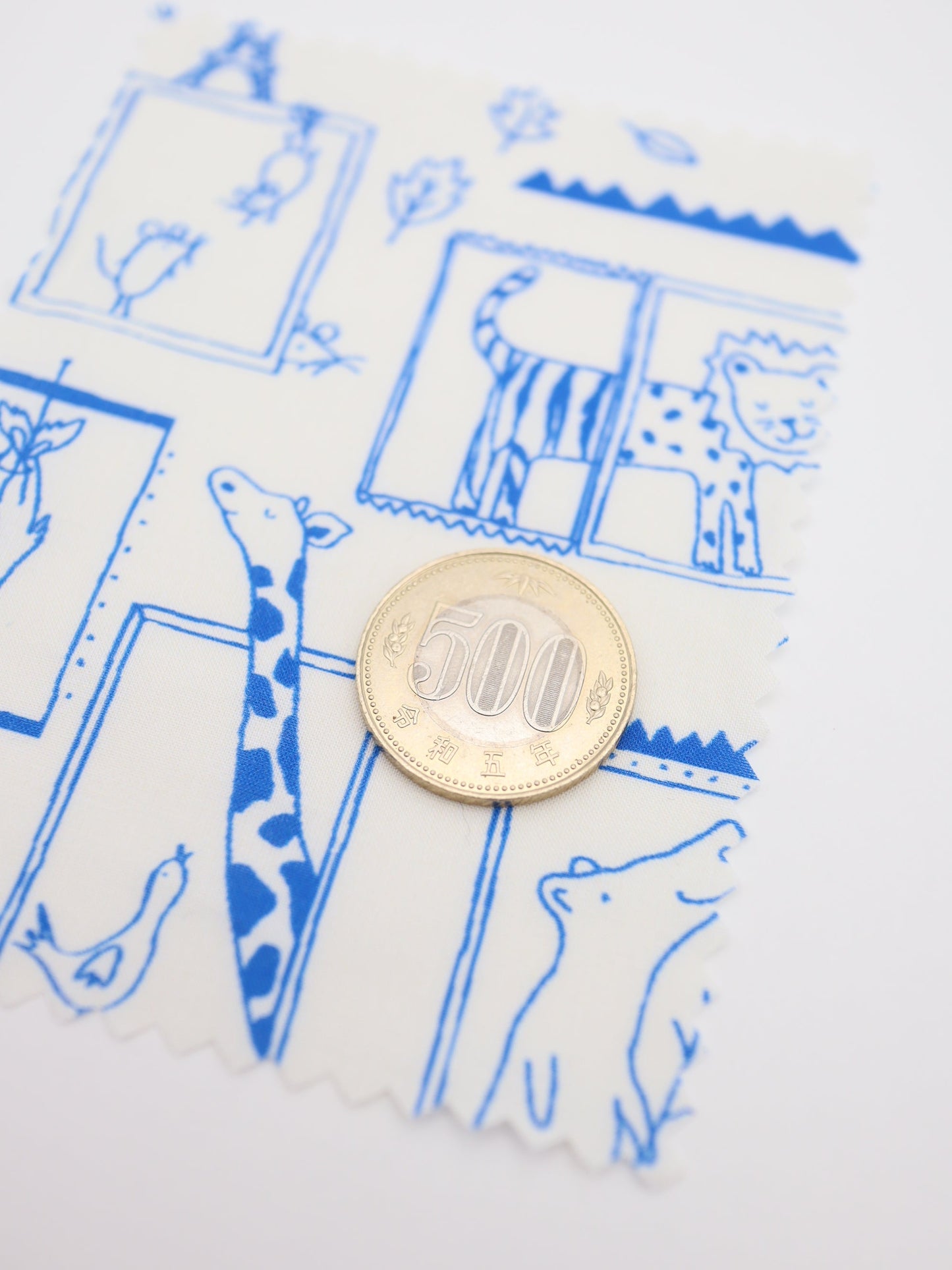 【25AW-049】窓からあにまるずプリント綿ローン　/0.5ｙあたり=～830円